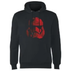 image of Star Wars Jedi Cubist Trooper Helmet Black Hoodie - Black