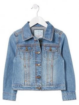 image of Fat Face Girls Denim Jacket - Blue