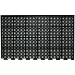 Image of 0.9MX1.5m Heavy Duty Mat Tile Edge 2-Short 1-LONG
