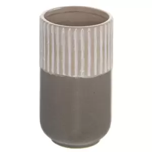Image of Mason Collection Grey Ceramic Straight Vase