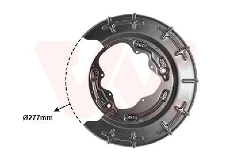 Image of VAN WEZEL Brake disc backing plate VAN WEZEL 8207373