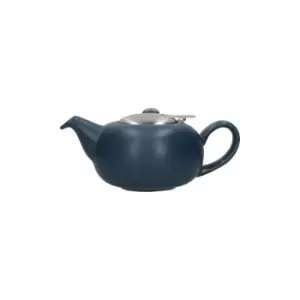 image of Ceramic Pebble Teapot, Slate Blue, Two Cup - 500ml Boxed