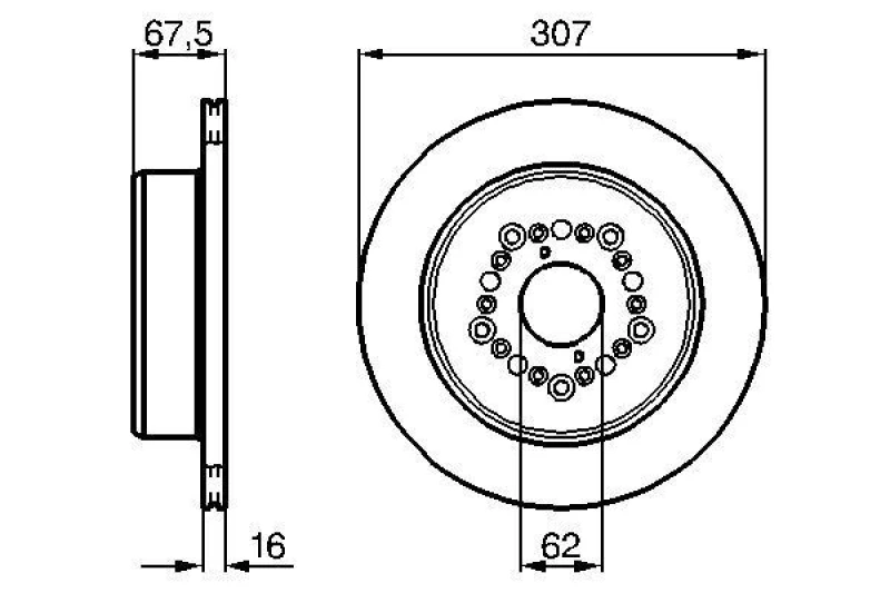 Image of Brake disc Bosch 0 986 479 023