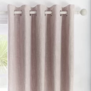 Image of Appletree Loft Boucle Blush Eyelet Curtains Blush (Pink)