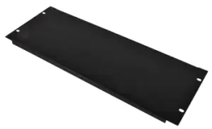 image of "5 U 19" Blank Rack Panel With Black Finish"