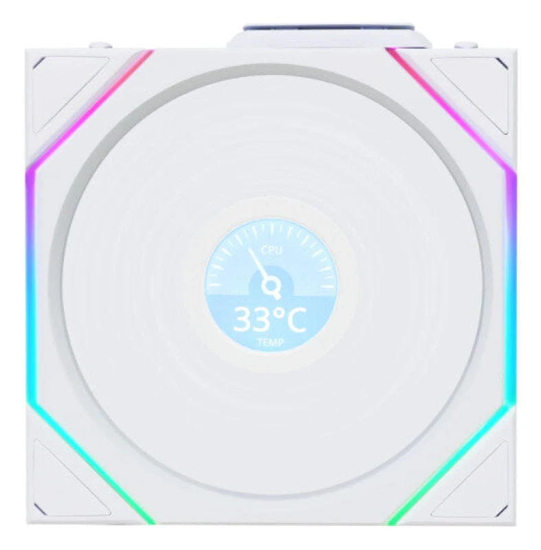 Image of Lian Li Lian Li Uni Fan TL140 LCD Wireless Computer case 14cm White 14TLLCD1W1W