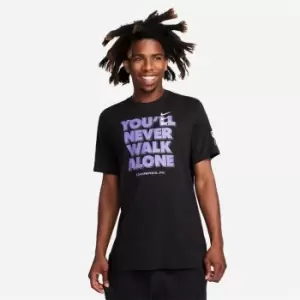 Image of Nike M Nk Verbiage Cl Tee - Black