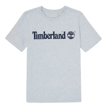 image of Timberland NINNO boys's Childrens T shirt in Grey - Sizes 14 years,16 years