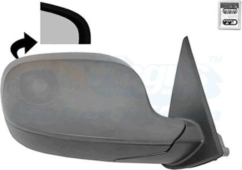 Image of VAN WEZEL Wing mirror VAN WEZEL 0678808U