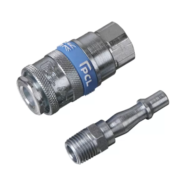 Image of Genuine SEALEY AC61 Air Tool Coupling Kit 2pc 1/4BSP