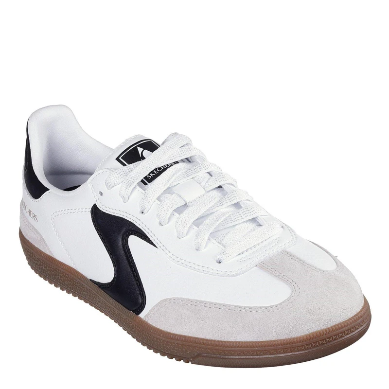 Image of Skechers Womens Hotshot Low-Top Trainers Wht/Black/Grey female 4 (37)