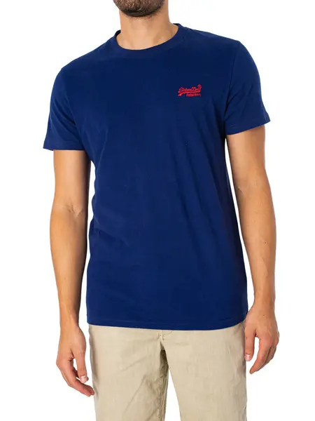 Image of Superdry Essential Logo T-Shirt Supermarine Navy XL