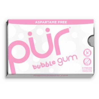 image of Bubblegum Gum - Blister - 9 Piece x 12 - 93306 - PUR