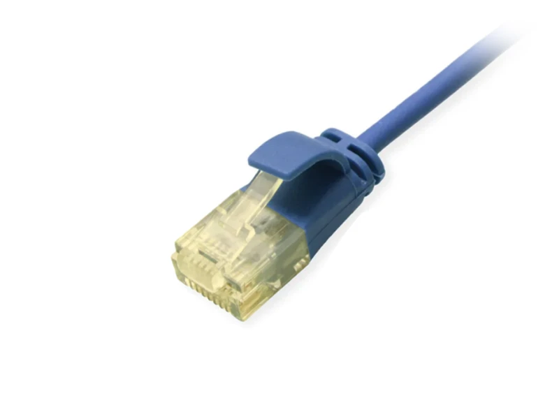 Image of Equip Cat.6A U/UTP Slim Patch Cable. 0.15m. Blue