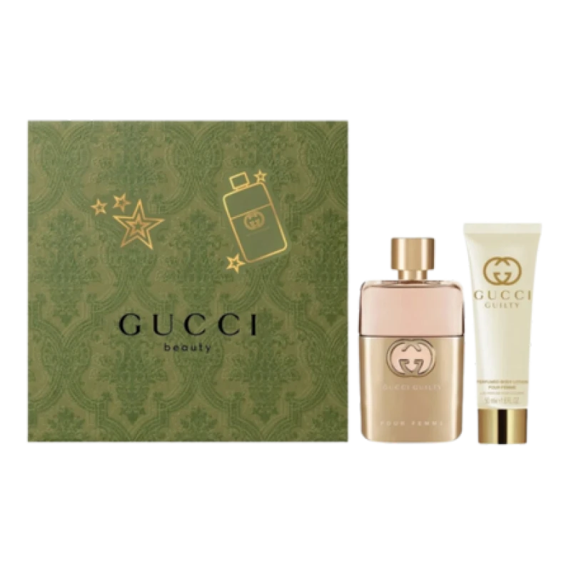 Image of Gucci Guilty Pour Femme Gift Set - Perfume 50ml & Body Lotion 50ml