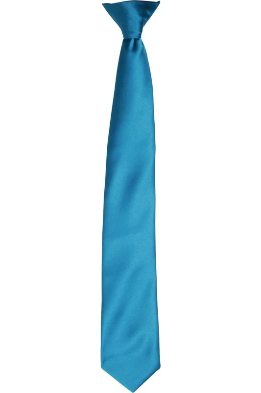 Image of Premier Premier Satin Tie in Teal Teal One Size Unisex 5063470360741