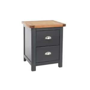 Image of Dunkeld 2 Drawer Bedside Cabinet, Blue