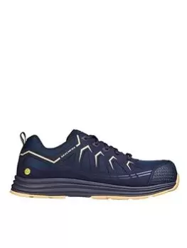Image of Skechers Work Malad Ii Lace Up Athletic Composite Toe Shoe, Navy, Size 9, Men