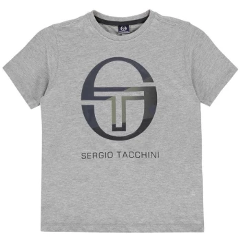 image of Sergio Tacchini Elbow T Shirt Junior Boys - Grey