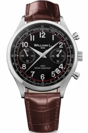 image of Mens William L 1985 Vintage Chrono Chronograph Watch WLAC01NRCM