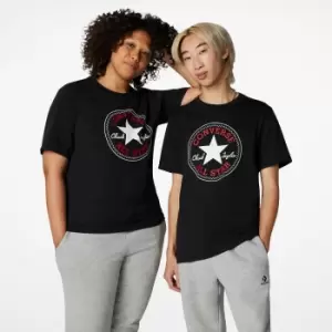 Image of Chuck Patch Unisex T-Shirt with Logo Print and Short Sleeves in Cotton