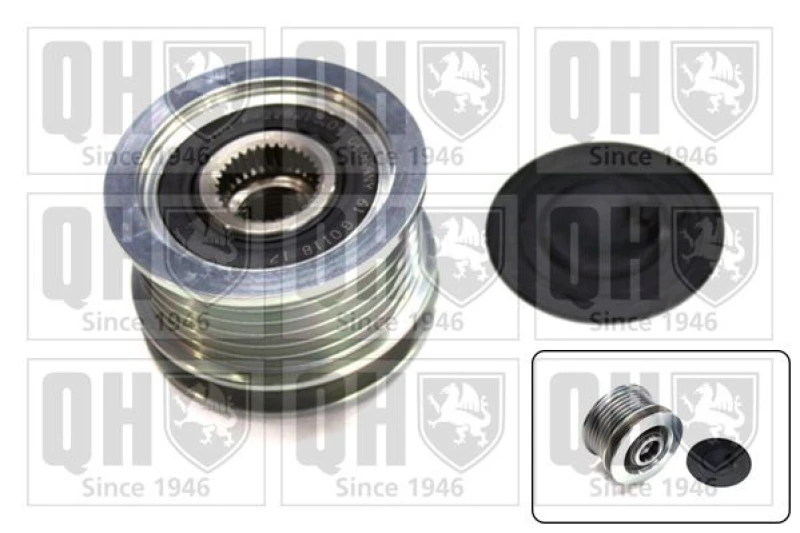 Image of QUINTON HAZELL Alternator clutch pulley QUINTON HAZELL QTR109