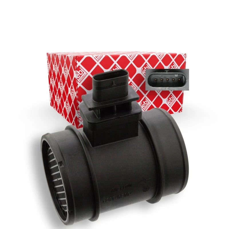 Image of FEBI BILSTEIN 105777 Mass air flow sensor with housing Air Mass Sensor (3926)