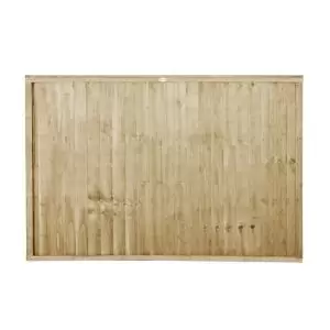 image of Forest Garden Traditional Closeboard Slatted Fence Panel (W)1.22M (H)1.83M, Pack Of 20