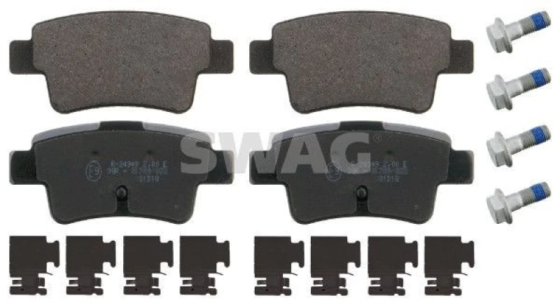Image of Brake pad set SWAG 70 91 6880
