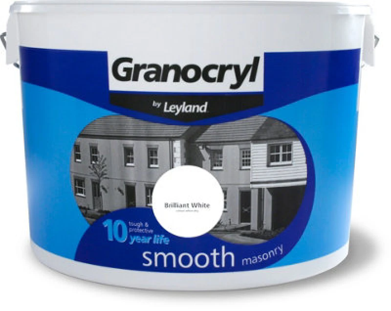 Image of Granocryl Smooth Masonry Paint Brilliant White 10L