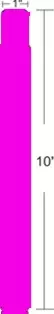 Image of Zebra 10012712-5 printer label Pink Self-adhesive printer label