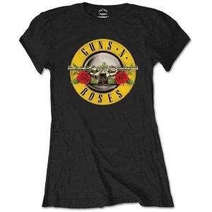 Image of Guns N' Roses - Classic Logo Womens Large T-Shirt - Black