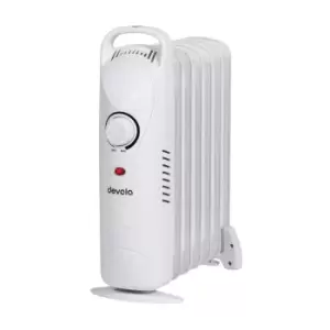 Image of Devola 600W Mini Oil Filled Radiator (7 Fin) White - DVMOR7F06W