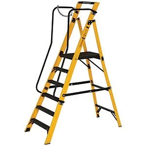 Youngman Megastep 6 Tread Fibreglass Platform Stepladder