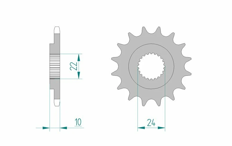 Image of AFAM 61301-16 Chain Pinion Steel Chain Pinion (5480)