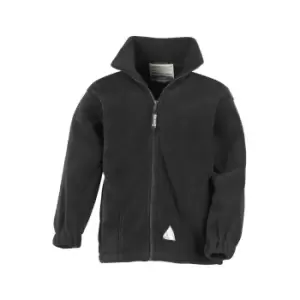 Image of Result Childrens/Kids Full Zip Active Anti Pilling Fleece Jacket (6/8) (Black)