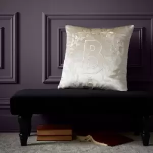 Image of Bridgerton By Catherine Lansfield Regency Crown Soft Touch Cushion Natural