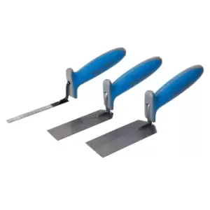 image of Silverline Soft-Grip Margin Trowel Set 3pce - 13, 38, 51mm 584174