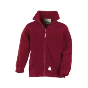 Image of Result Childrens/Kids Full Zip Active Anti Pilling Fleece Jacket (10/12) (Burgundy)
