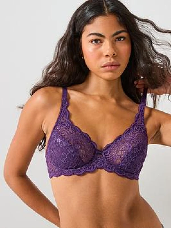 Image of Triumph Triumph Amourette Full Cup Bra Purple Purple - Triumph - Size: 34F Purple Female 34F IY23404