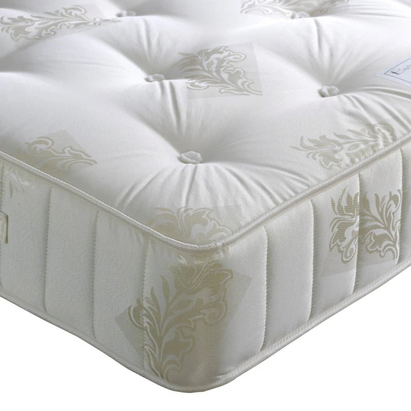 Image of Bedmaster Bedmaster Ortho Classic Orthopaedic Plush Velvet 2 Drawer Divan Set in Duck Egg Blue Size: Small Double Duck Egg Blue Small Double Unisex