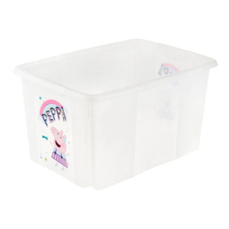 Image of Keeeper Peppa Pig 45L Xl Plastic Stackable Storage Box With Lid