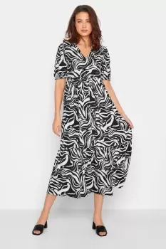 image of Tall Printed Midi Dress