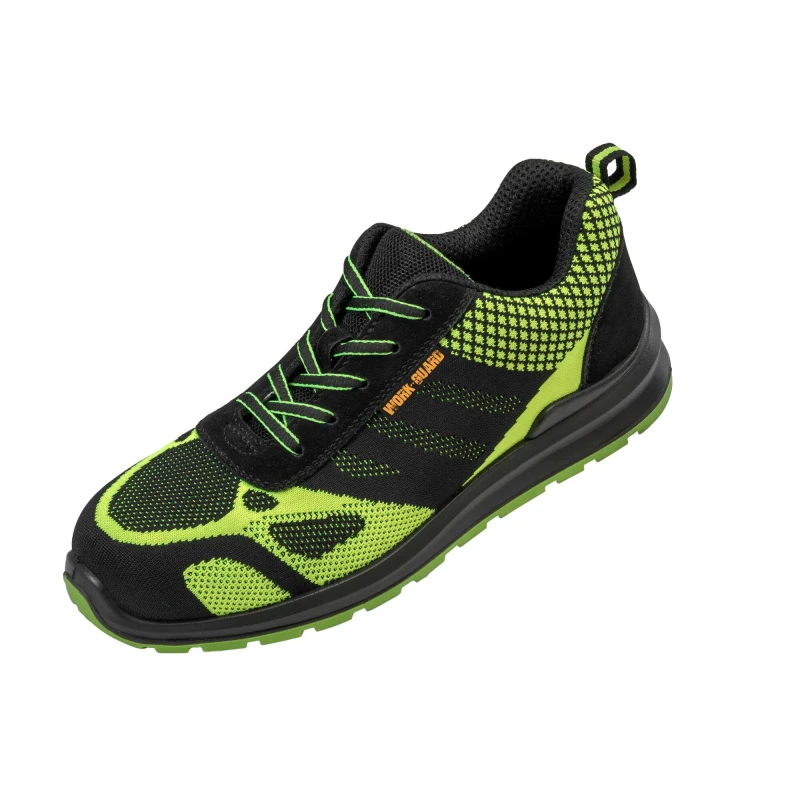 Image of Result Result Men Work-Guard Hicks Safety Trainers in Bright Green Size: 9 Bright Green 9 Male 5059269221324