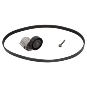 Image of Auxiliary V-Ribbed belt Kit Set 40308 by Febi Bilstein