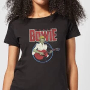 image of David Bowie Bootleg Womens T-Shirt - Black