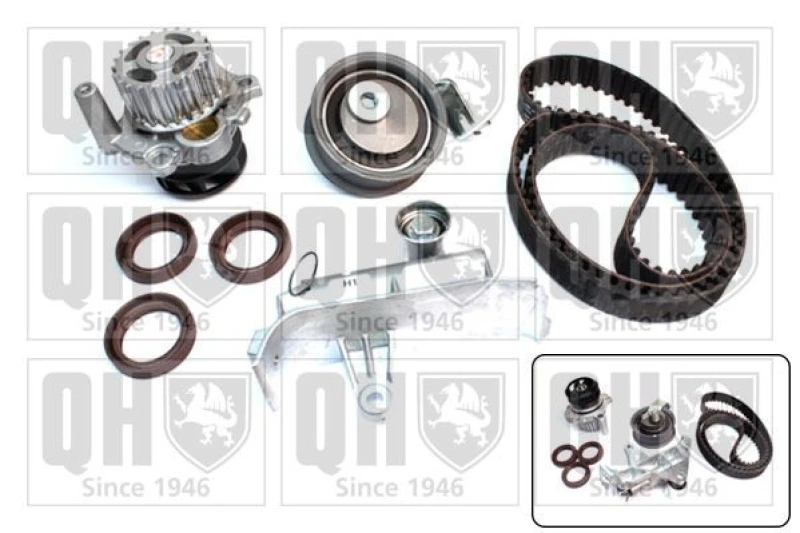 Image of QUINTON HAZELL Water pump and timing belt kit QUINTON HAZELL QBPK5570