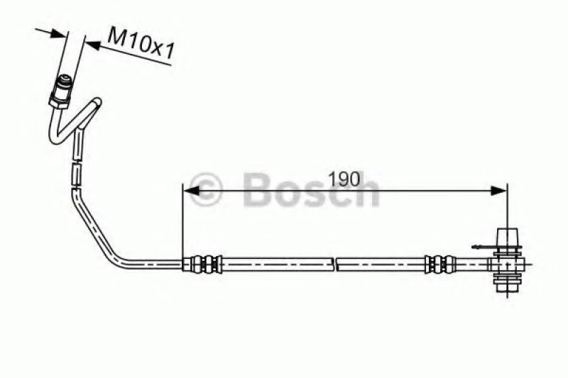 Image of Bosch 1 987 481 535 Brake Hose Brake Hose (83)