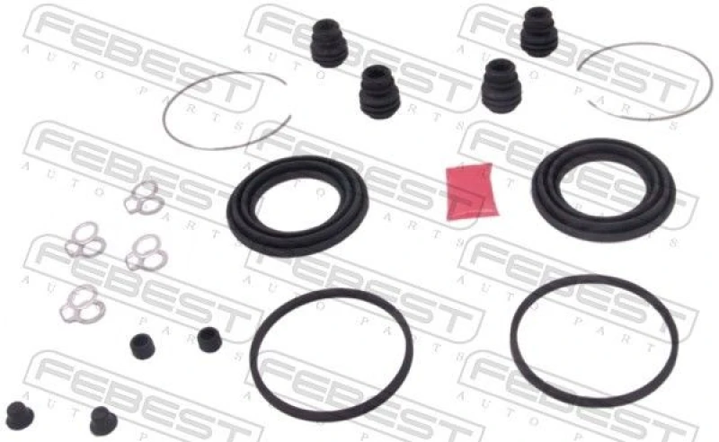Image of FEBEST 0175-ACU20F Brake Caliper Repair Kit Front Axle Repair Kit,brake caliper (405)