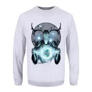 image of Requiem Collective Mens Infernal Messenger Sweatshirt (M) (Heather Grey)